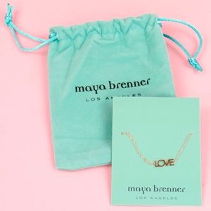Maya Brenner Love Bracelet in Rose Gold